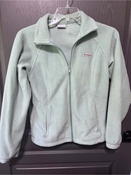 Columbia Jackets & Blazers - Columbia Mint Green Full-Zip Fleece Jacket